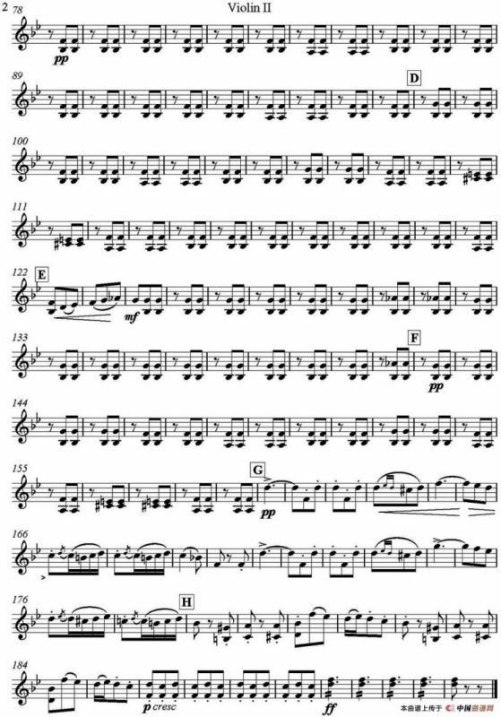 Brindisi(Traviata) 饮酒歌（管弦乐）（小提琴分谱）