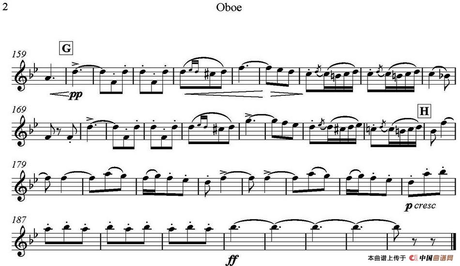 Brindisi(Traviata) 饮酒歌（管弦乐） （双簧管分谱）