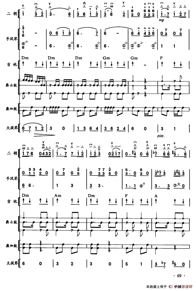 哈瓦那之夜?古巴（二胡、手风琴、吉他和弦击乐组合）