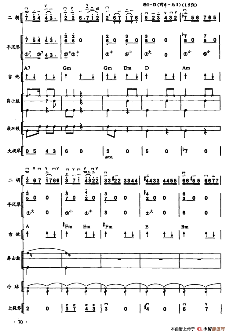 哈瓦那之夜?古巴（二胡、手风琴、吉他和弦击乐组合）