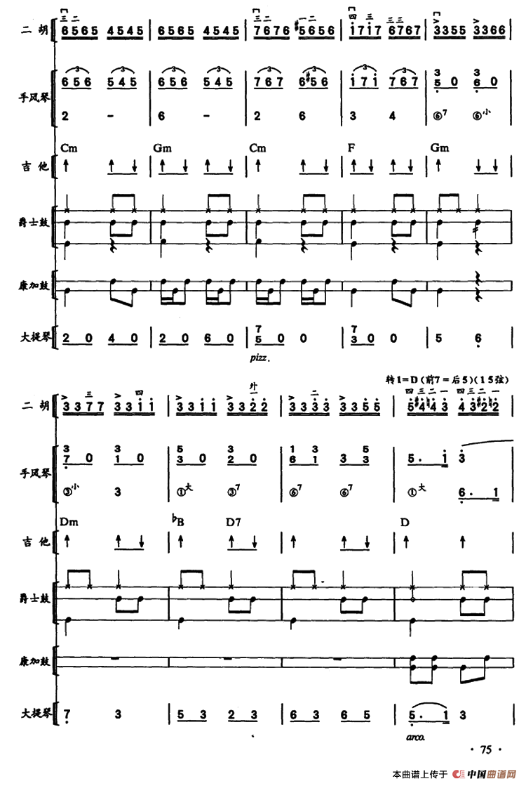 哈瓦那之夜?古巴（二胡、手风琴、吉他和弦击乐组合）