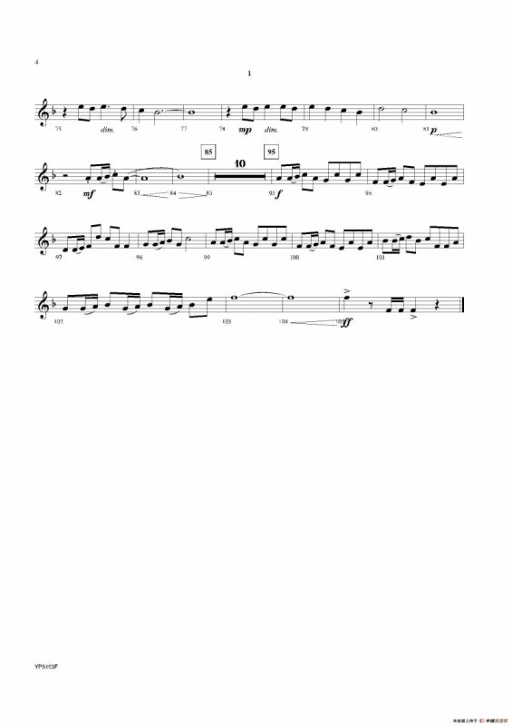 Dance of Harlequins（小号1分谱）