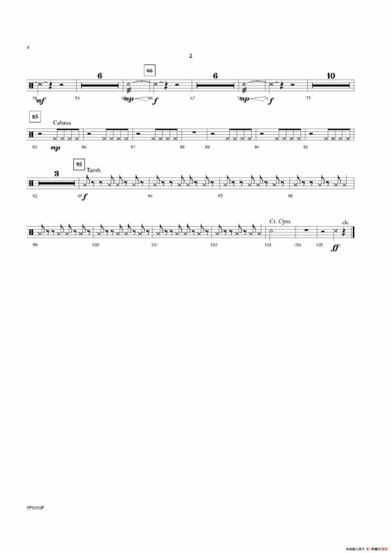 Dance of Harlequins（打击乐组Perc 2分谱）