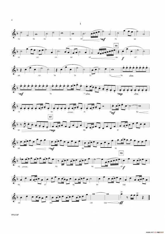 Dance of Harlequins（黑管 1 分谱）