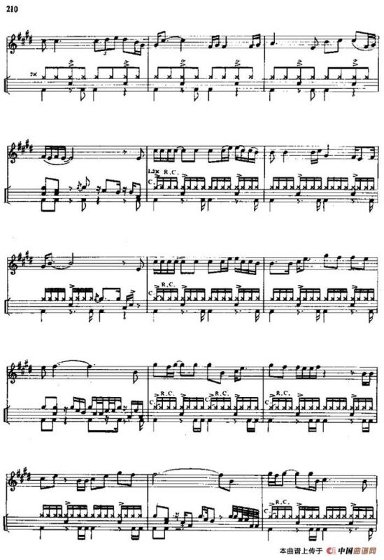 一样的天空（爵士鼓谱）