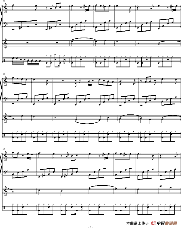 Dance to the death（木偶的死亡舞步）（钢琴+中提琴+架子鼓）