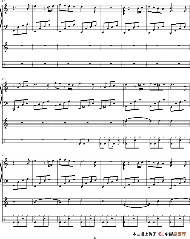 Dance to the death（木偶的死亡舞步）（钢琴+中提琴+架子鼓）