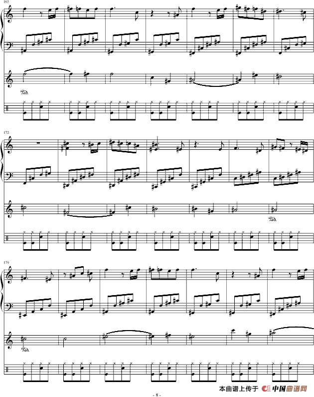 Dance to the death（木偶的死亡舞步）（钢琴+中提琴+架子鼓）