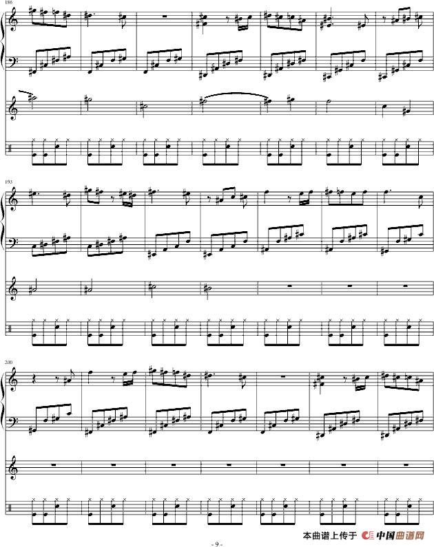 Dance to the death（木偶的死亡舞步）（钢琴+中提琴+架子鼓）