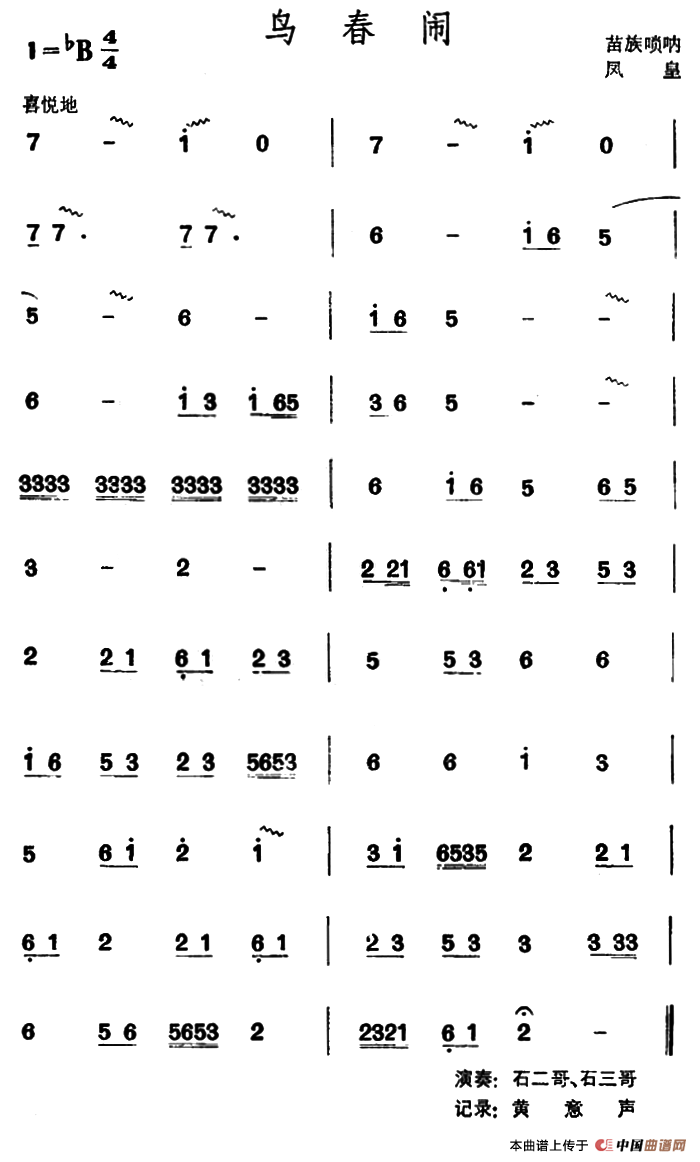 鸟春闹（苗族唢呐）