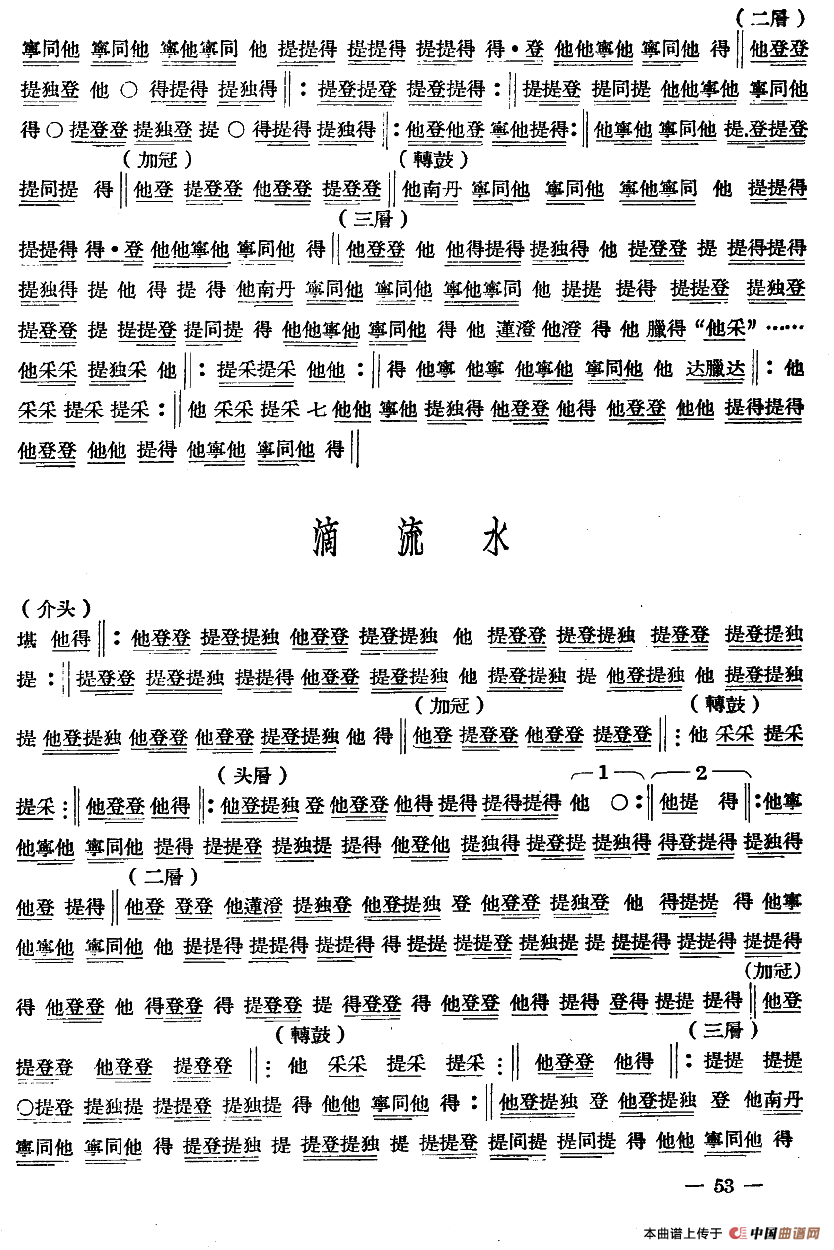 十番音乐：击乐