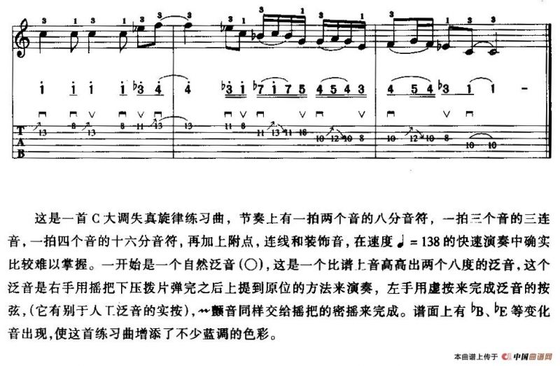 电吉他失真旋律练习曲：流氓学生