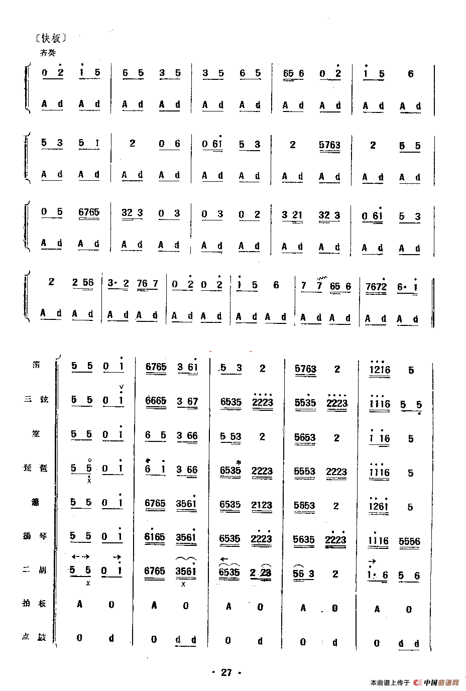 云庆（民乐合奏总谱）