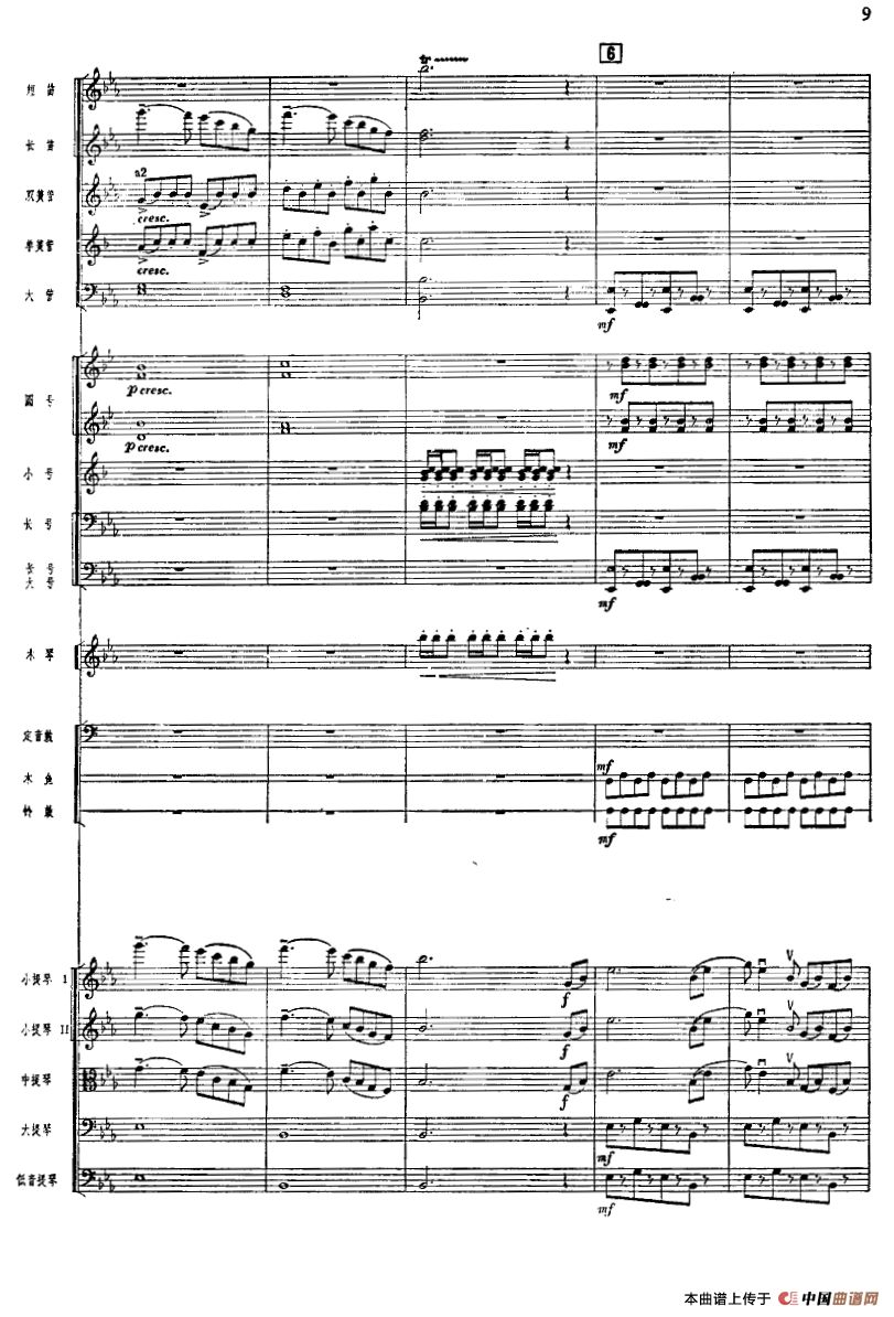 北京喜讯到边寨（管弦乐队总谱）