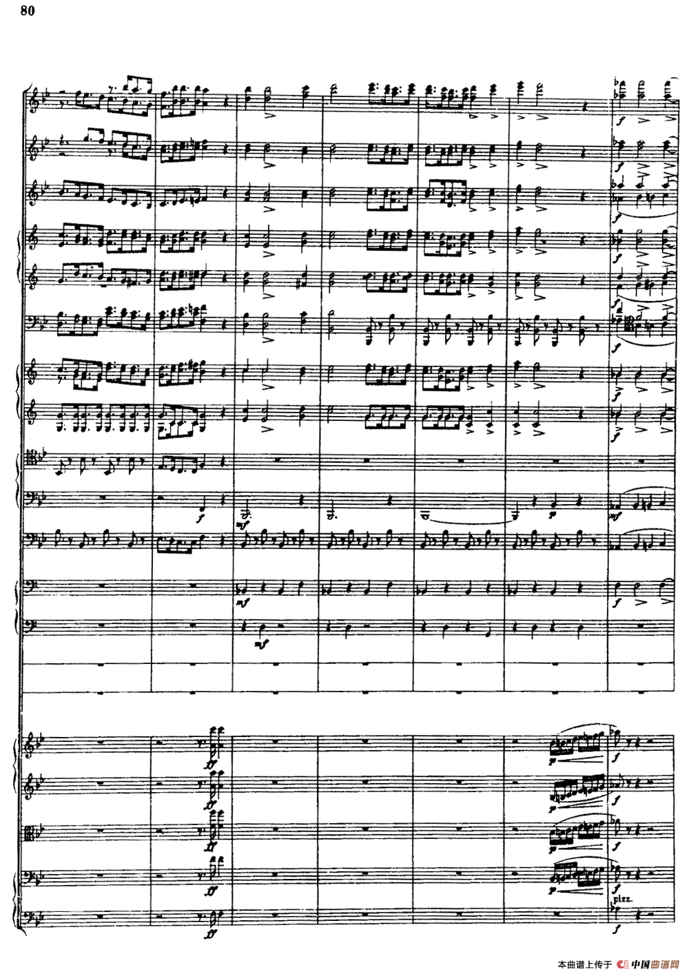 幻想交响曲Op.14（第四乐章 赴刑进行曲）（总谱）