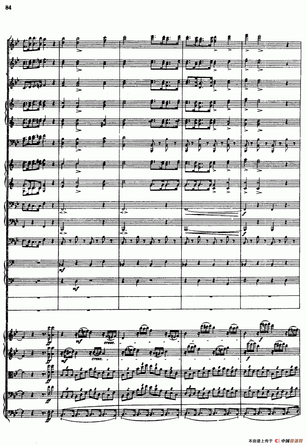 幻想交响曲Op.14（第四乐章 赴刑进行曲）（总谱）