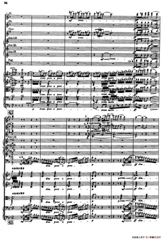 幻想交响曲Op.14（第三乐章 田野景色）（总谱）