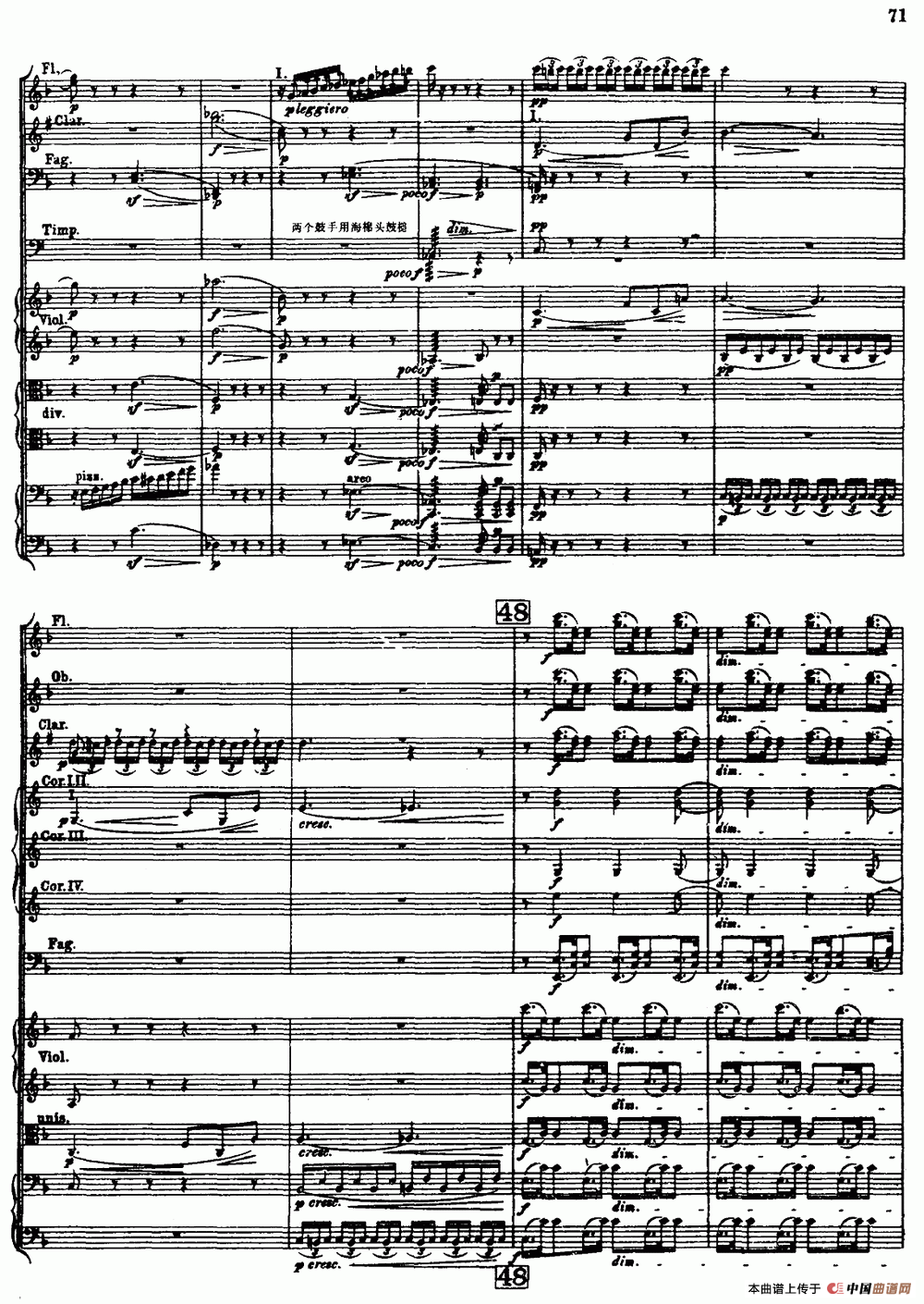 幻想交响曲Op.14（第三乐章 田野景色）（总谱）