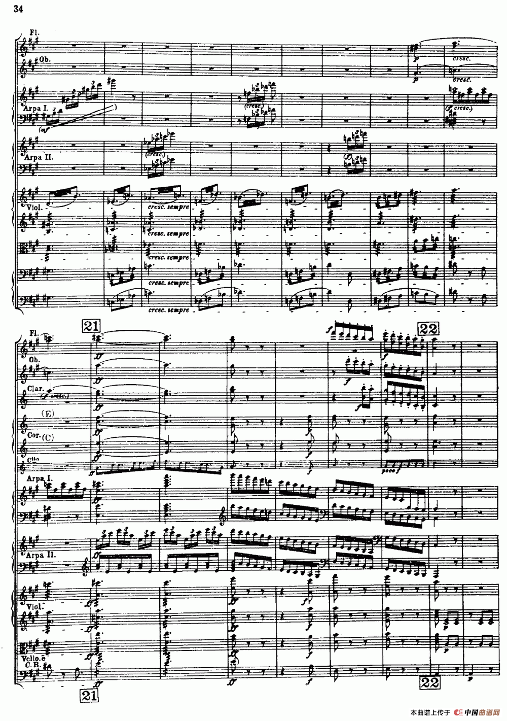 幻想交响曲Op.14（第二乐章 舞会）（总谱）