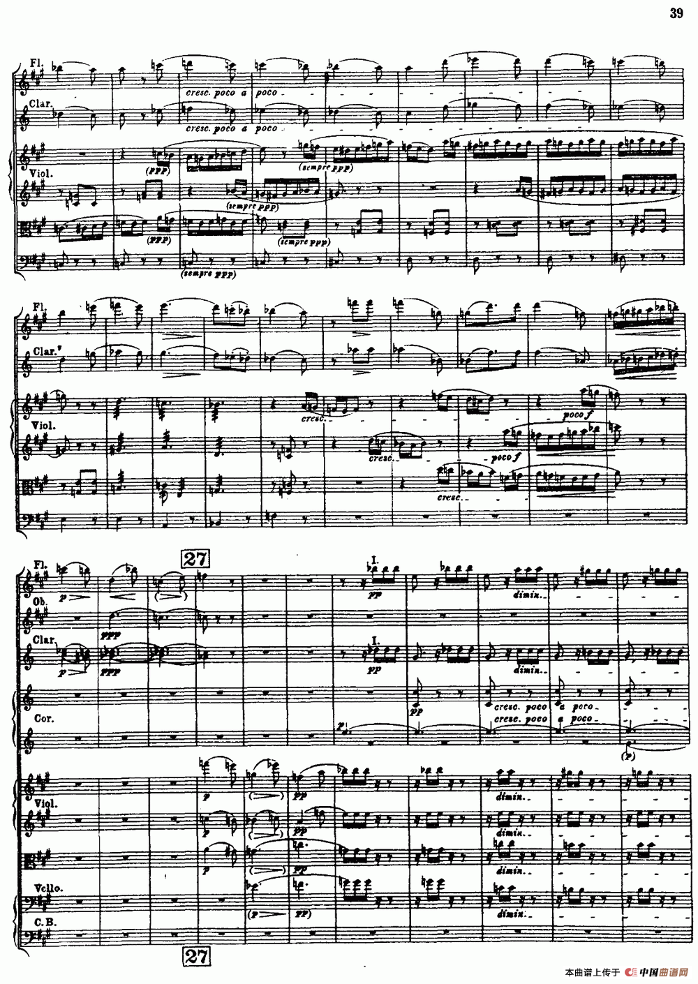 幻想交响曲Op.14（第二乐章 舞会）（总谱）