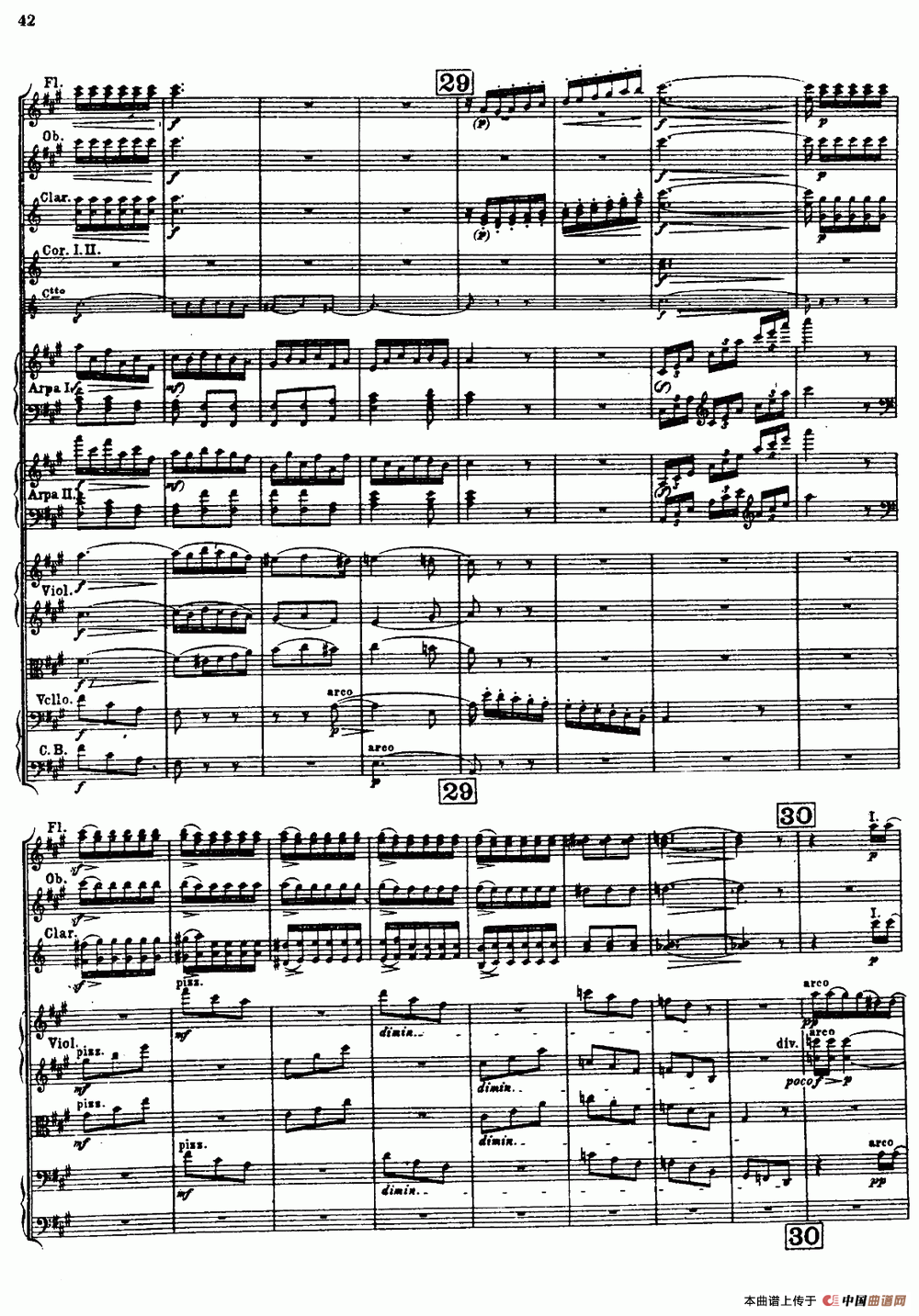 幻想交响曲Op.14（第二乐章 舞会）（总谱）