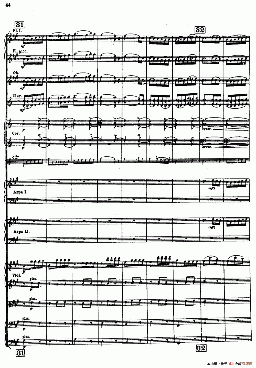 幻想交响曲Op.14（第二乐章 舞会）（总谱）