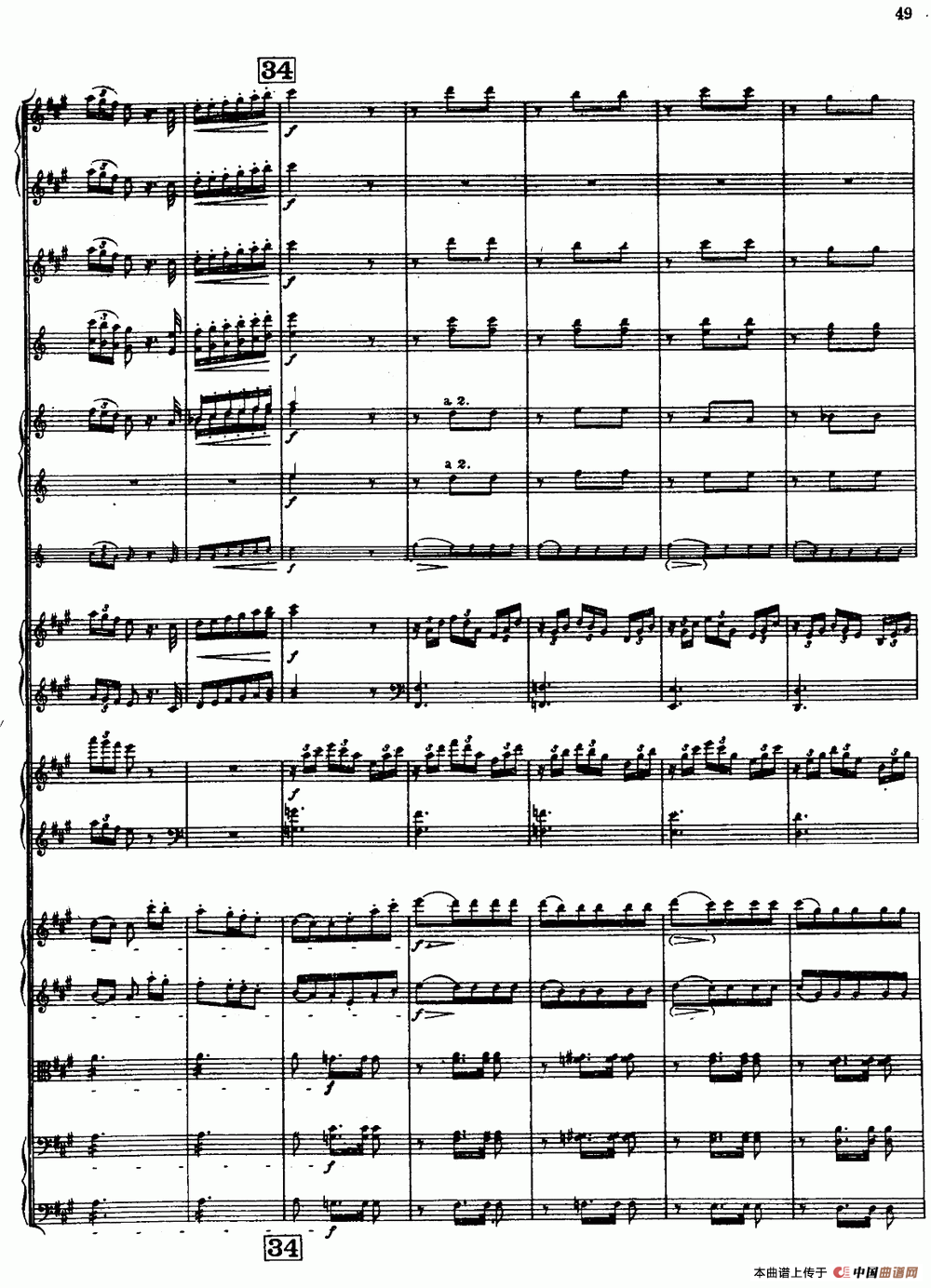 幻想交响曲Op.14（第二乐章 舞会）（总谱）