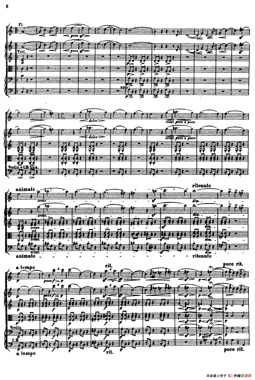 幻想交响曲Op.14（第一乐章 梦幻 热情）（总谱）