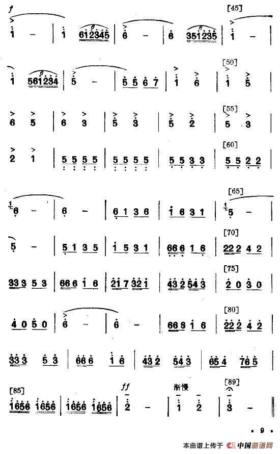 我为祖国采油忙（舞蹈音乐主旋律谱）