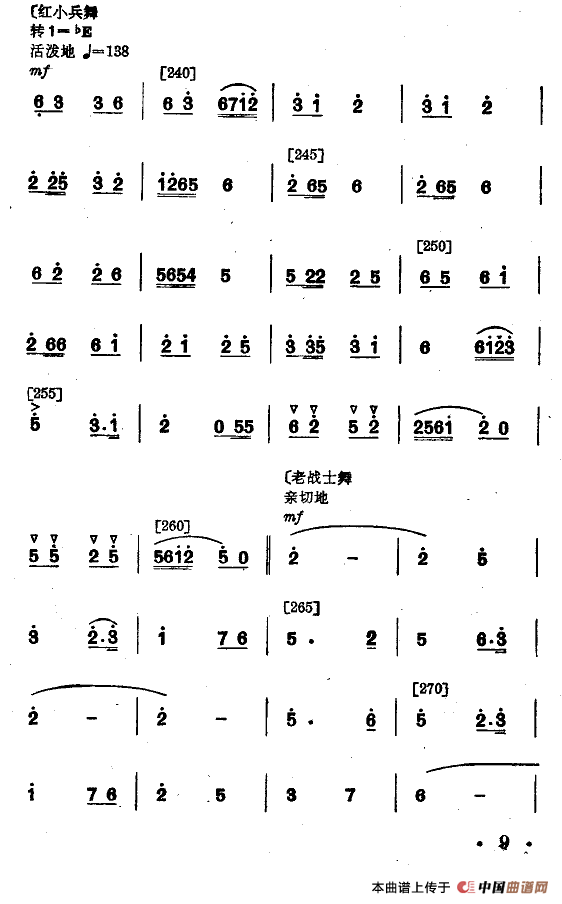 永不下岗（小舞剧主旋律谱）