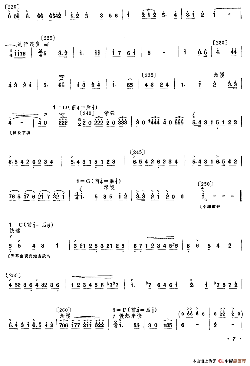 前沿小八路（小舞剧主旋律谱）