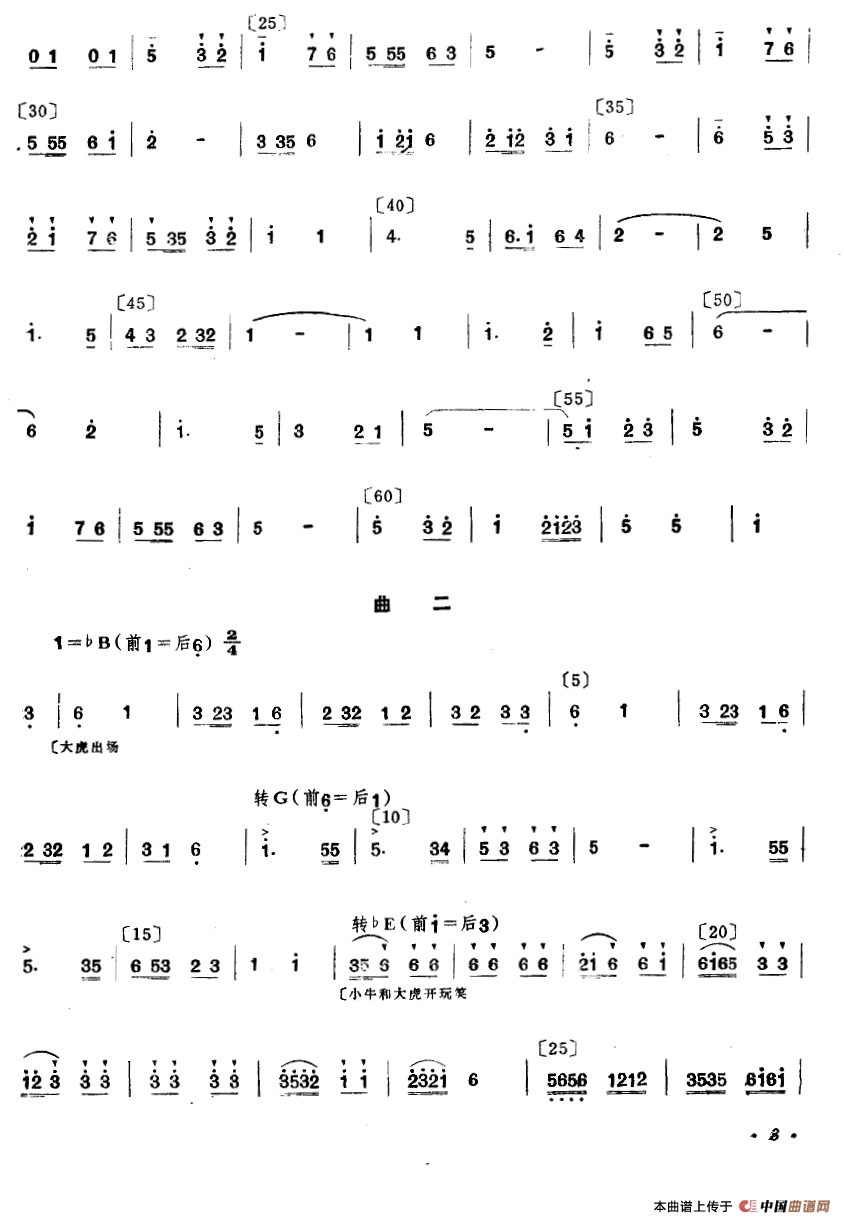 格斗（双人舞主旋律谱）