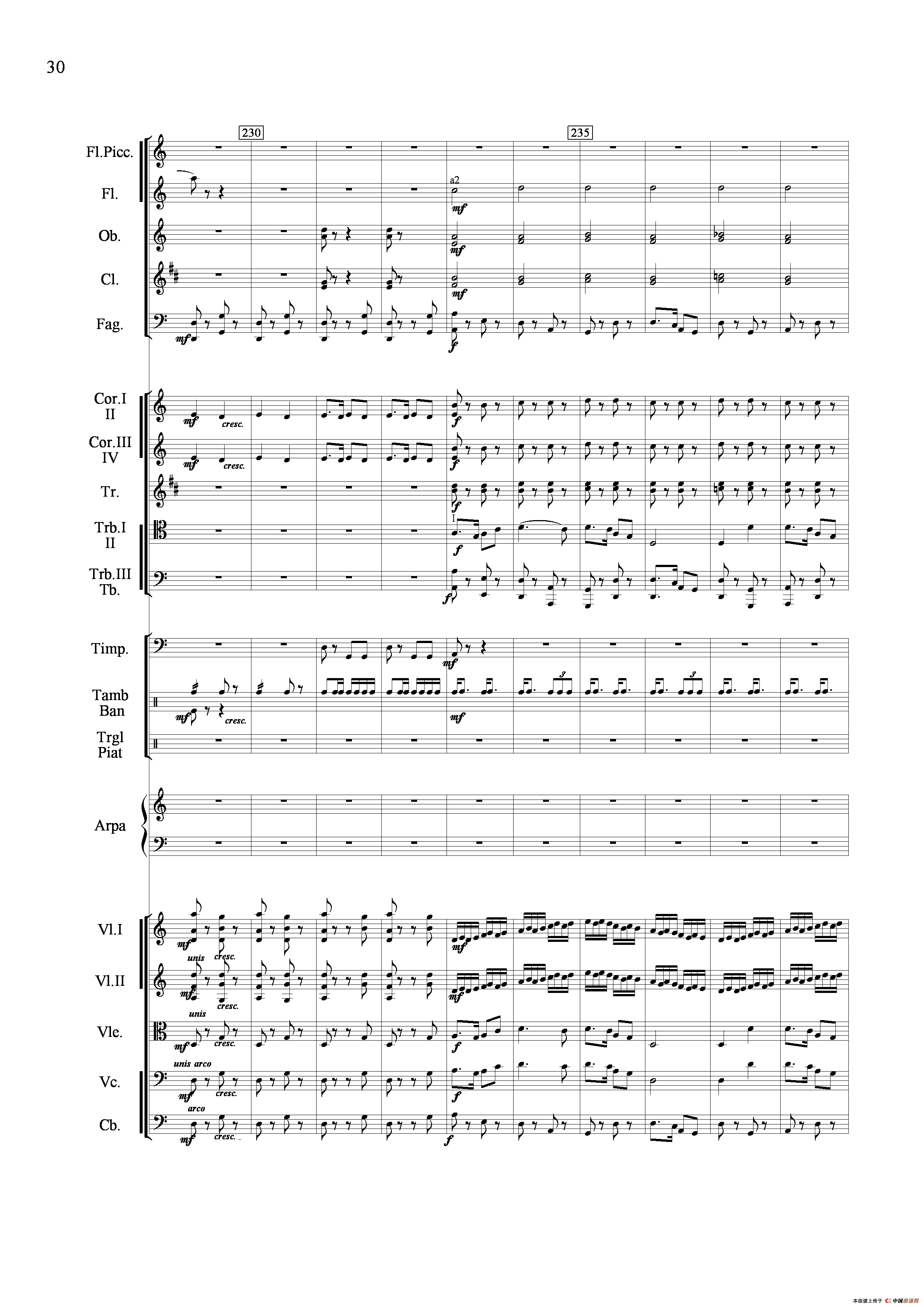 山歌妹传奇（交响组曲总谱）