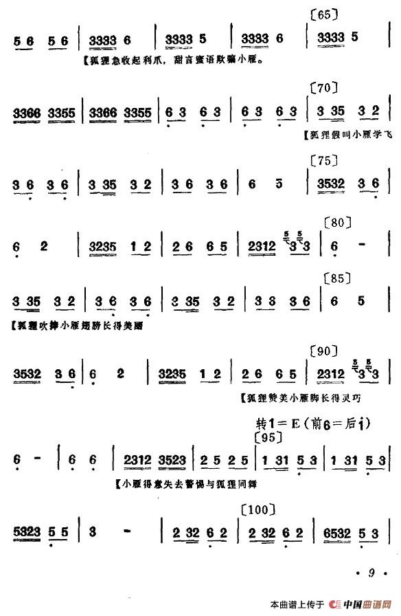 群雁高飞（童话小舞剧音乐）