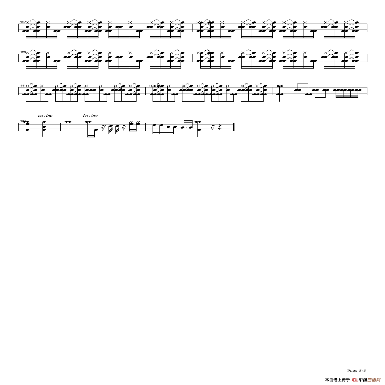 旧日的足迹（架子鼓谱）