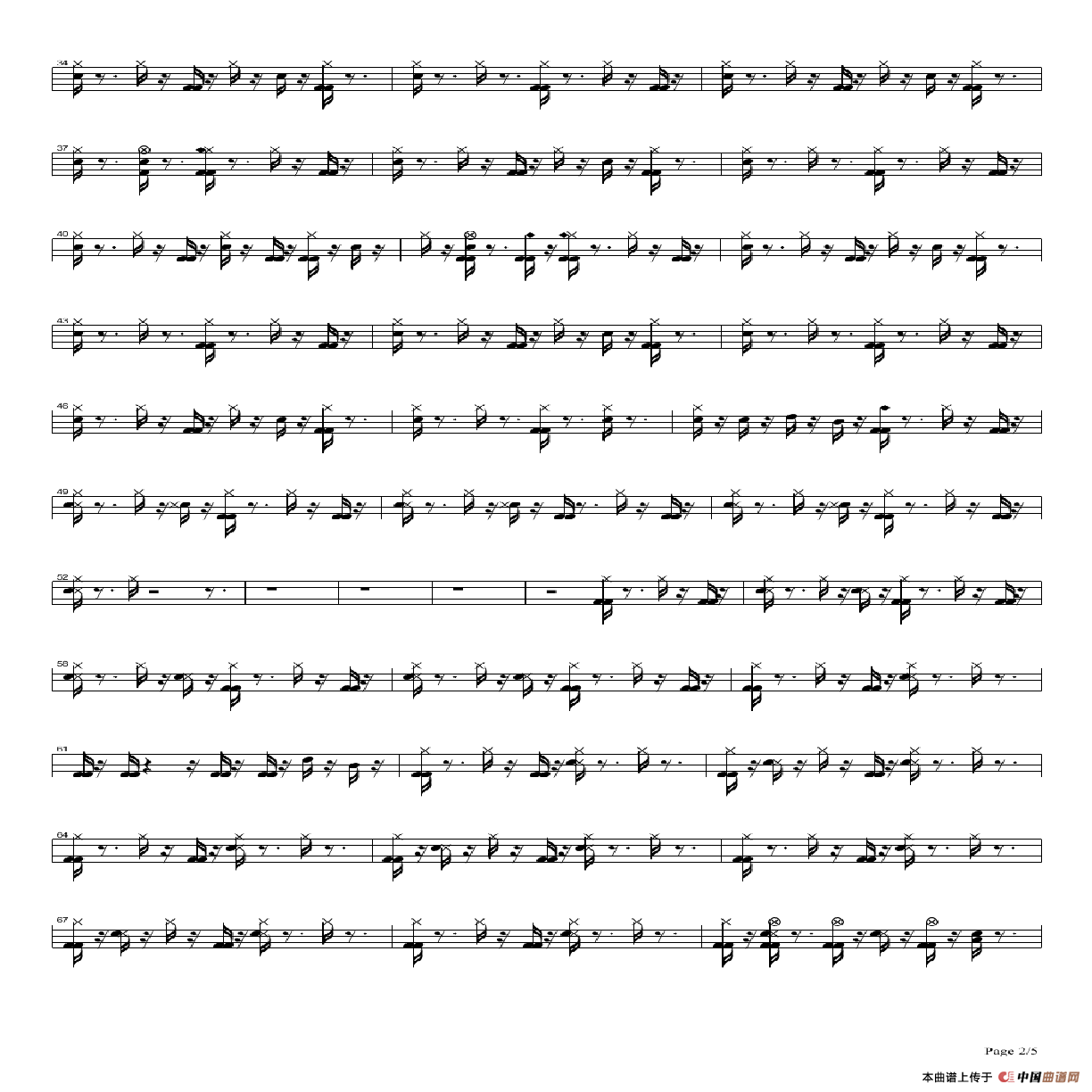 Lydia（架子鼓谱）