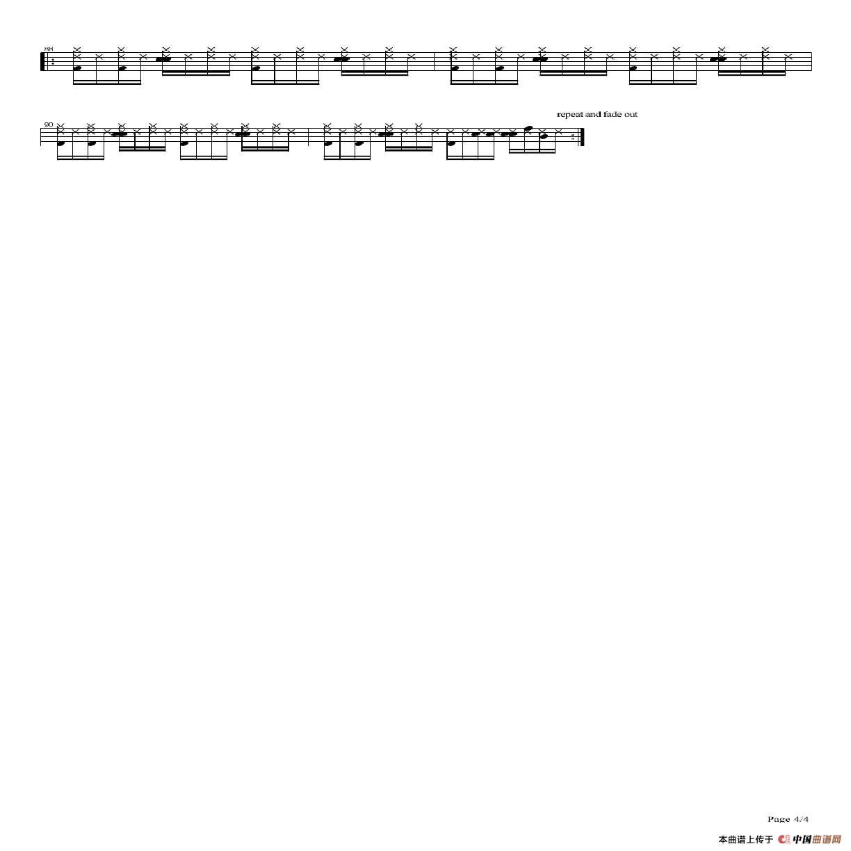 hey jude（架子鼓谱）