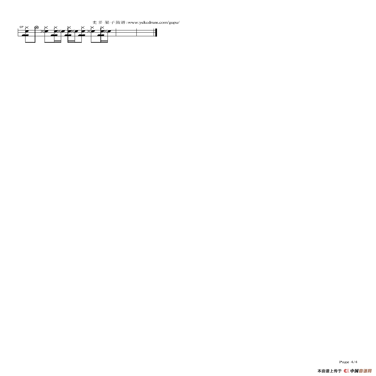 Good Time-beyond（架子鼓谱）