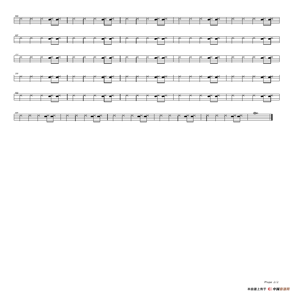 Lover-beyoud（架子鼓谱）