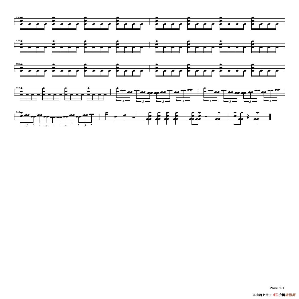 No Boundaries（架子鼓谱）