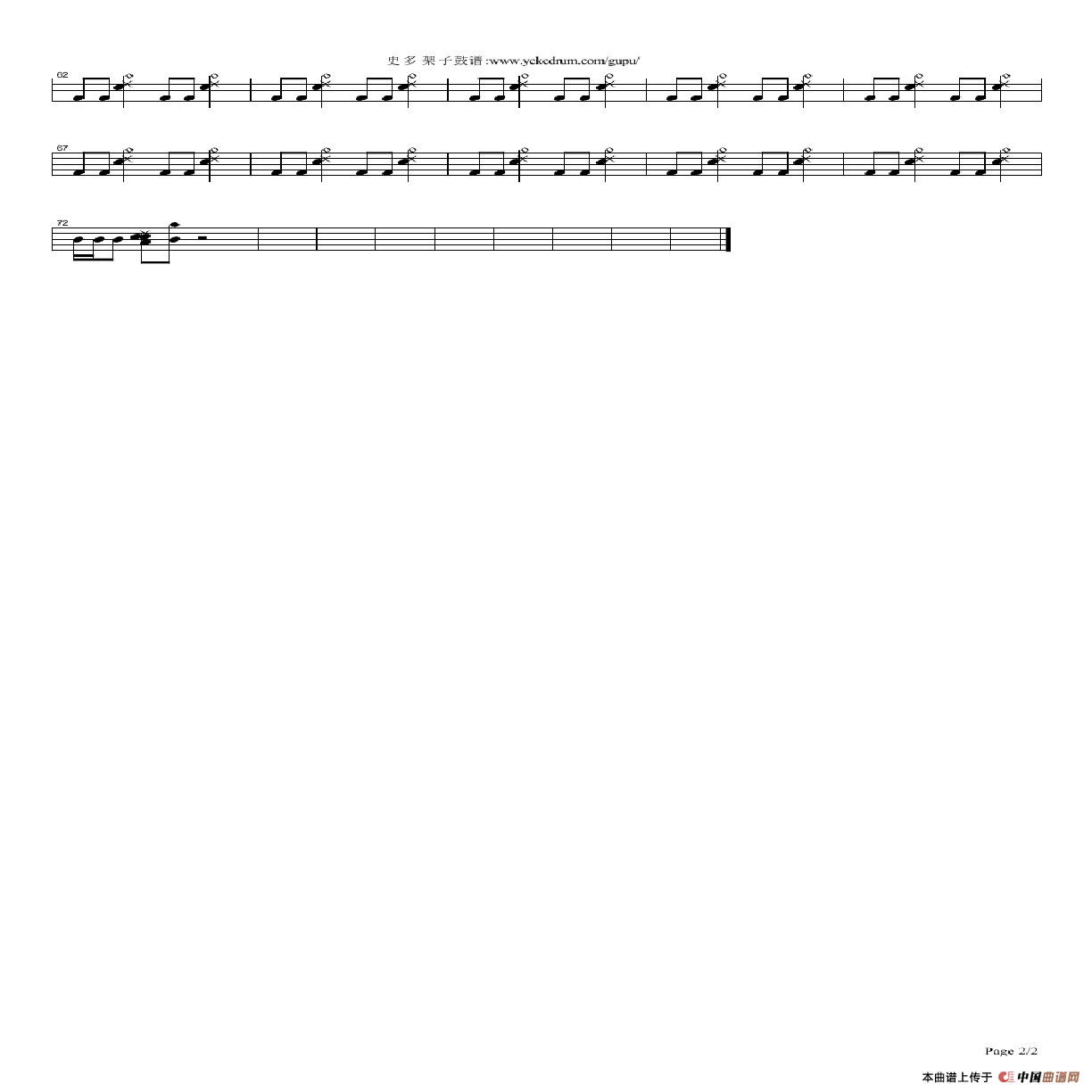 点解点解（架子鼓谱）