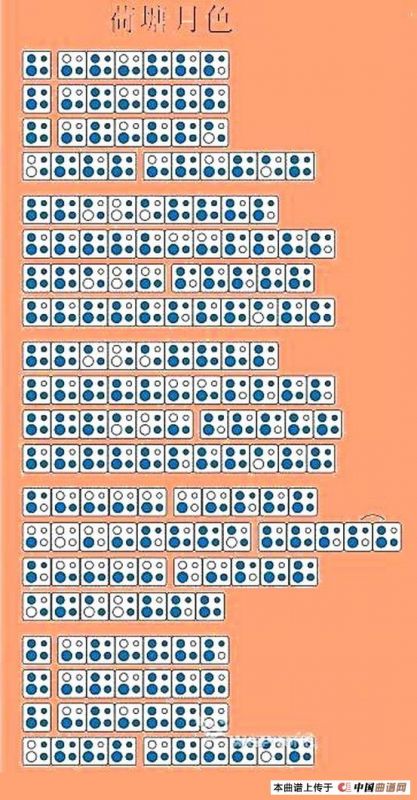 荷塘月色（四孔陶笛谱）