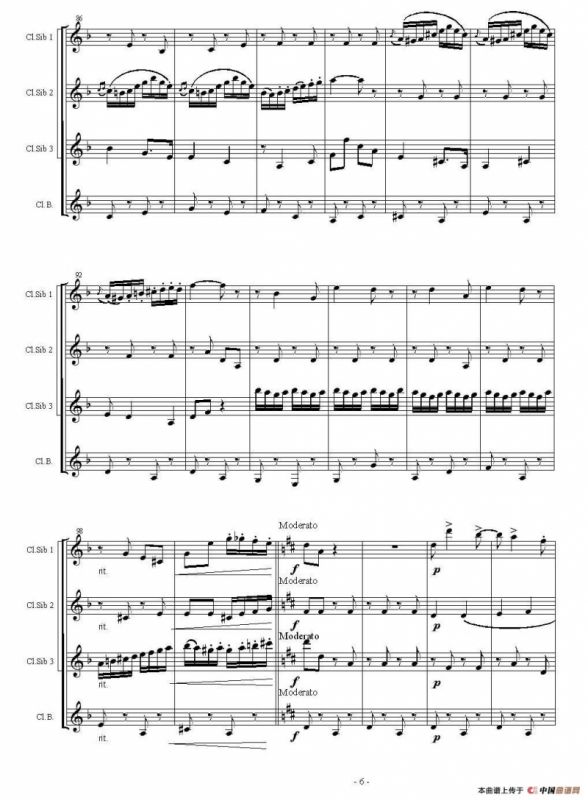 CZARDAS（查尔达斯）（单簧管四重奏）