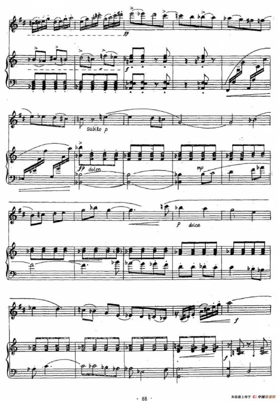 晨歌（单簧管+钢琴伴奏）