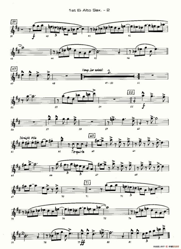 龙舌兰（爵士大乐队总分谱、总政军乐团演奏版）