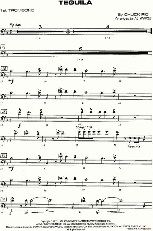 龙舌兰（爵士大乐队总分谱、总政军乐团演奏版）