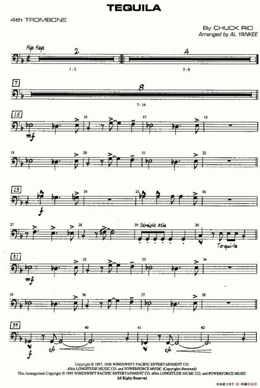 龙舌兰（爵士大乐队总分谱、总政军乐团演奏版）