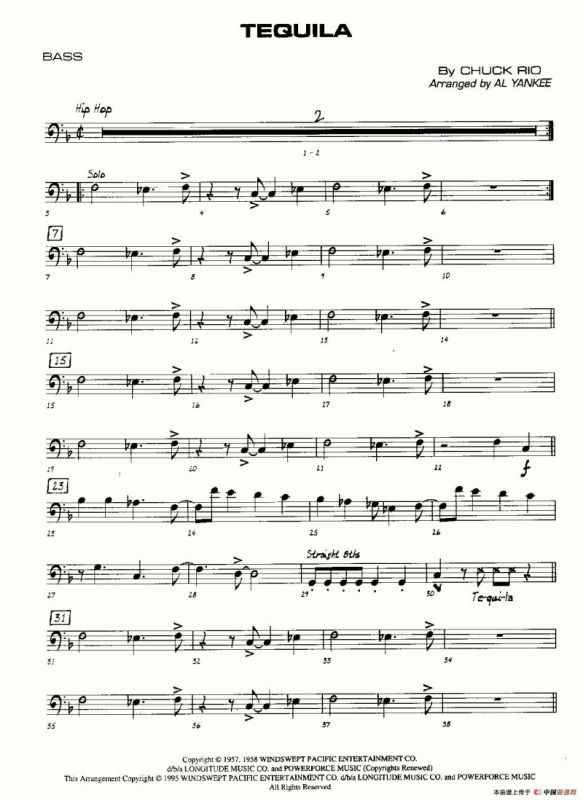 龙舌兰（爵士大乐队总分谱、总政军乐团演奏版）