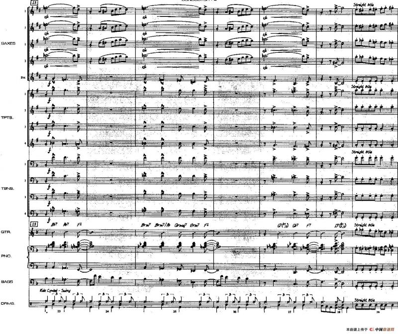 龙舌兰（爵士大乐队总分谱、总政军乐团演奏版）