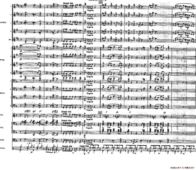 龙舌兰（爵士大乐队总分谱、总政军乐团演奏版）